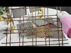 Đồng Double nhiệt chống khóa Crimp lưới dây cho hàng rào trang trí