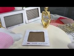 Đồng 1,5mm 4m Laminated Glass Wire Mesh PVD Metal Woven Copper Mesh Fabric