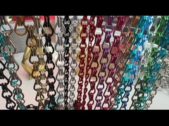 11mm 23mm Sand Colo Chuỗi nhôm Màn chắn cửa chống mài mòn