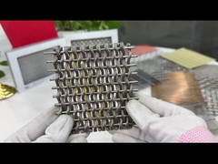 SS304 Dải kim loại linh hoạt lưới Crimped Metal màn hình mặt tiền 16ft chiều rộng