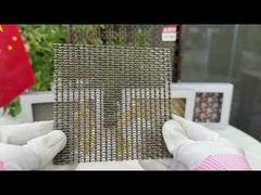 ODM PVD đồng dệt khóa Crimp Wire Mesh 3,2mm Partition Metal Mesh