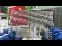 Nhôm Crimped 3,3mm trang trí dệt lưới dây anodizing