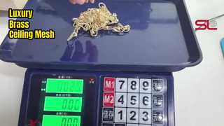 Trang trí trần bằng lưới đồng thau