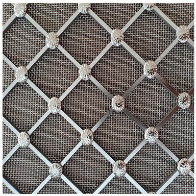 Đẹp Twill Weave trang trí Wire Mesh Grilles thân thiện với môi trường