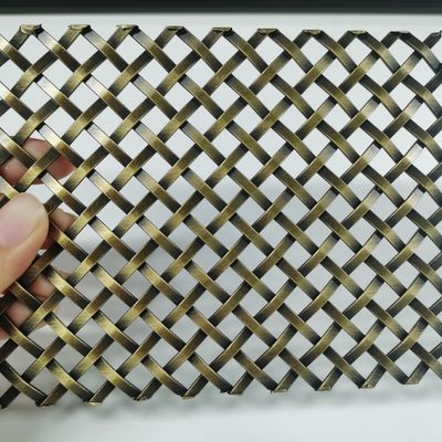 Stainless Steel trang trí Woven Wire Mesh Độ rộng 0,6m-2,4m