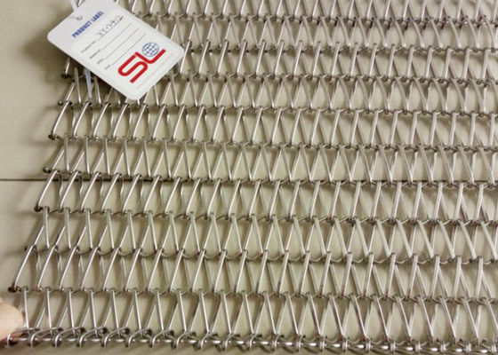Băng tải lưới thép không gỉ bằng thép không gỉ phẳng 4m Băng tải bền