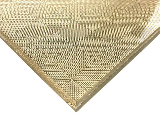 Nghệ thuật bằng đồng thau dệt kim loại lưới nhiều lớp thủy tinh 0,5mm