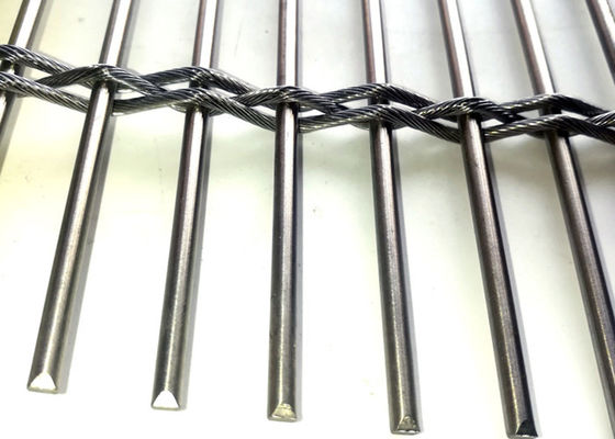 Ss 316 Cáp linh hoạt Mặt tiền lưới kim loại kiến ​​trúc sử dụng 67% độ mở