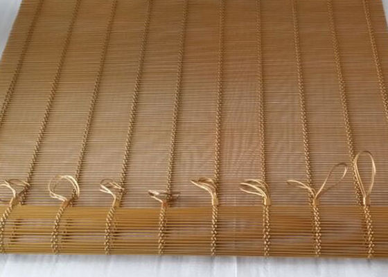 Màu vàng mạ vàng 316l Lưới kiến ​​trúc bằng thép không gỉ Sơn trang trí Vách ngăn kim loại