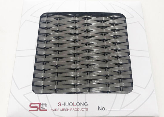 Kiến trúc lưới thép Ss304 màu đen 3.6mm cho bảng trang trí