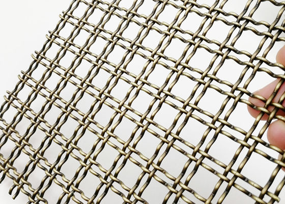 Tủ trang trí Lưới thép kiến ​​trúc Đồng thau cổ dày 5mm