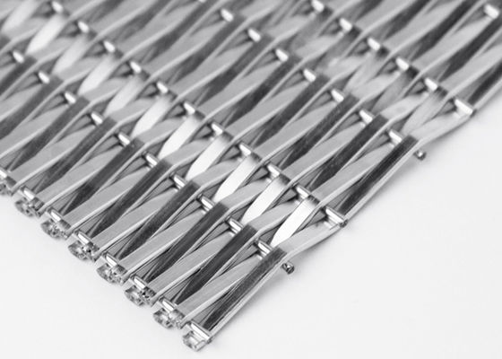 Tấm ốp tường nội thất Lưới kim loại dệt kiến ​​​​trúc 3.6mm được chứng nhận ISO9000