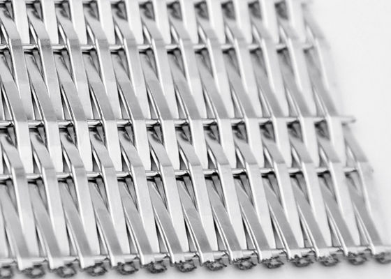 Tấm ốp tường nội thất Lưới kim loại dệt kiến ​​​​trúc 3.6mm được chứng nhận ISO9000