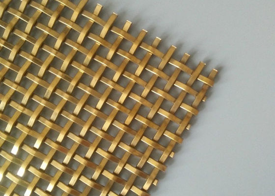 Chiều rộng 1,5m Lưới thép trang trí bằng thép không gỉ Lưới màu đồng cho răng nanh