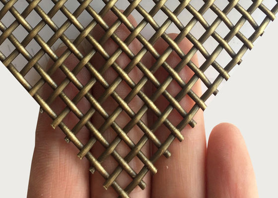 Lưới đồng thau cổ 1,8mm Lưới kim loại bằng đồng bằng thép không gỉ cho kính nhiều lớp