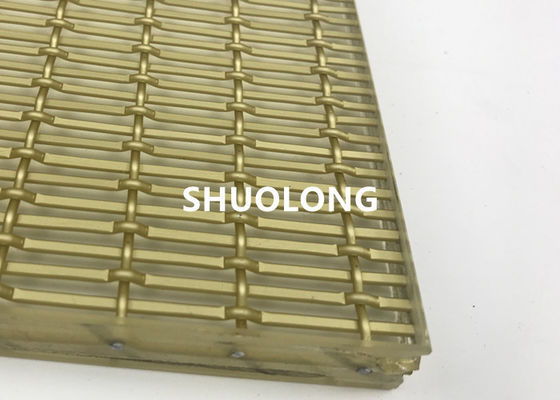 Lưới nhôm kính nhiều lớp bị oxy hóa Màu vàng cho kính Sandwich