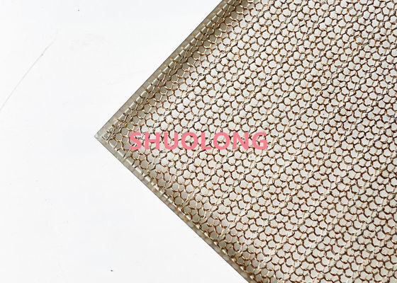 Vải lưới trang trí bằng kính nhiều lớp bằng đồng tốt cho kiến ​​​​trúc và thiết kế