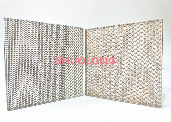 Vải lưới trang trí bằng kính nhiều lớp bằng đồng tốt cho kiến ​​​​trúc và thiết kế