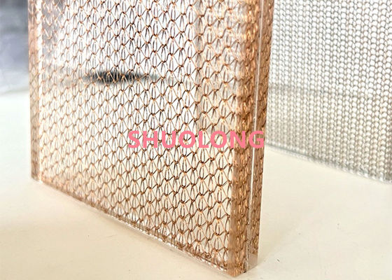 Đồng kính nhiều lớp dây lưới đồng dệt vải kim loại cho thiết kế nội thất