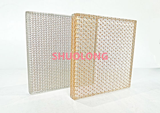 Đồng kính nhiều lớp dây lưới đồng dệt vải kim loại cho thiết kế nội thất