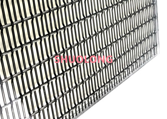 Lưới màu đen bằng kính nhiều lớp linh hoạt cho phân vùng
