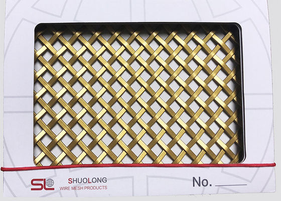 Màu đồng ánh sáng trang trí kiến trúc lưới dệt cho màn hình sảnh