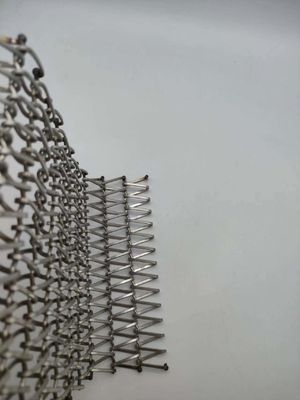Stainless Steel Spiral Wire Mesh Chống ăn mòn Lớp phủ kẽm
