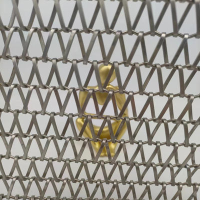 Silver Spiral Woven Wire Mesh Diameter Kích thước 2mm-20mm