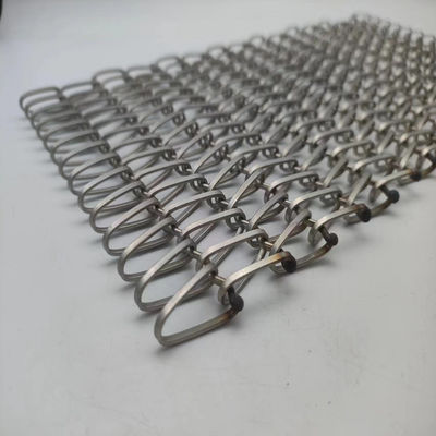Silver Spiral Woven Wire Mesh Diameter Kích thước 2mm-20mm