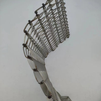 Silver Spiral Woven Wire Mesh Diameter Kích thước 2mm-20mm