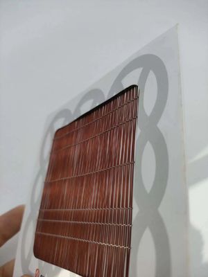 1-2m Độ rộng kính Laminated Wire Mesh Màu đỏ Đổi trang trí