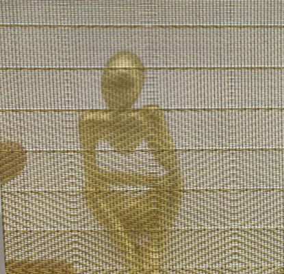 0.6mm Độ dày Laminated Glass Metal Mesh trang trí cho công nghiệp