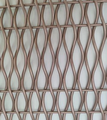 Rose vàng thép dệt kiến trúc dệt dây lưới với sơn cho hàng rào