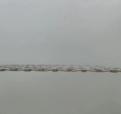 Bạc 1.2mm Kiến trúc Woven Wire Mesh Giải pháp hàng rào an ninh cao cấp