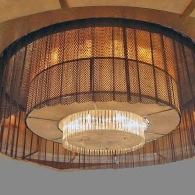 Đồ vải cuộn kim loại bằng bạc tùy chỉnh kích thước lỗ cho kiến trúc và thiết kế cảnh quan