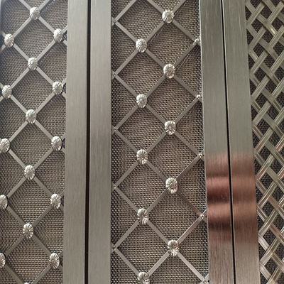 Đẹp Twill Weave trang trí Wire Mesh Grilles thân thiện với môi trường