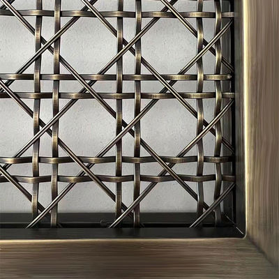Tăng thiết kế nội thất trang trí kim loại nướng lưới Eco Friendly Twill Weave