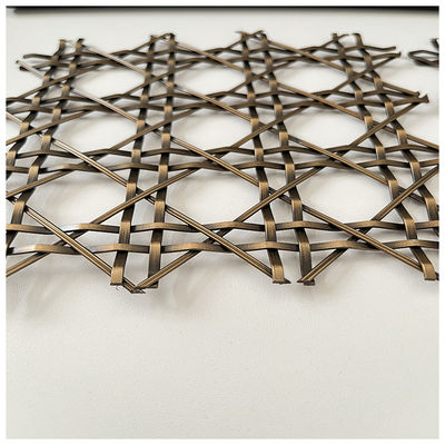Tăng thiết kế nội thất trang trí kim loại nướng lưới Eco Friendly Twill Weave