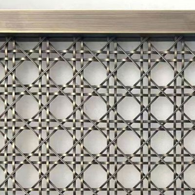 Hình dạng lỗ vuông trang trí Wire Mesh Grilles Eco Friendly 30m