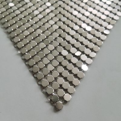 Tấm rèm bạc kim loại lưới vải kim loại lưới rèm cho thiết kế nội thất