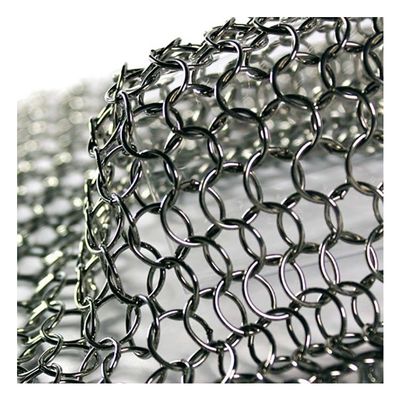 Màn hình màn hình Stainless Steel Chain Link Mesh Màn hình màn hình với 1mm Wire Gauge