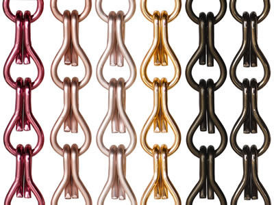 Metal Chain Link rèm dây chuyền côn trùng cửa rèm treo chuỗi rèm bay nút cửa rèm