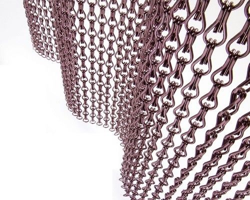 Chuỗi nhôm có thể tùy chỉnh Chuỗi màn hình bay đường kính dây 2mm Kích thước tiêu chuẩn 12mm * 24mm