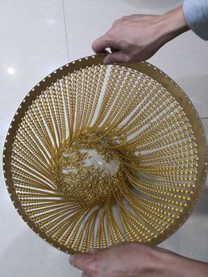Dây sợi dây chuyền nhôm rèm lò sưởi màn hình lửa rèm lưới kim loại rèm dây chuyền