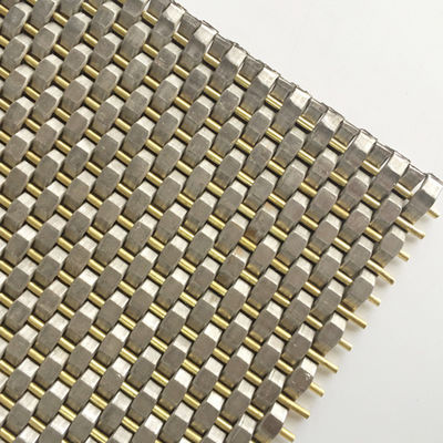 Đường kính dây 0.8mm 2.0mm Stainless Steel Mesh Panel Dây dệt đơn giản cho tường phủ