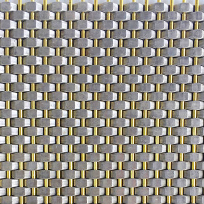 Đường kính dây 0.8mm 2.0mm Stainless Steel Mesh Panel Dây dệt đơn giản cho tường phủ