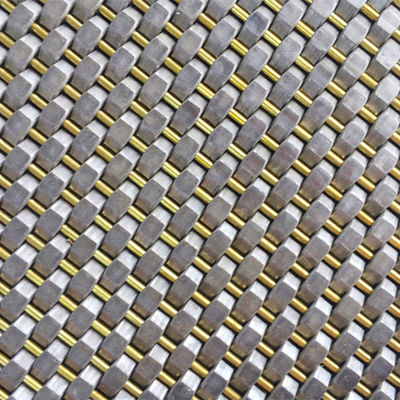 Đường kính dây 0.8mm 2.0mm Stainless Steel Mesh Panel Dây dệt đơn giản cho tường phủ
