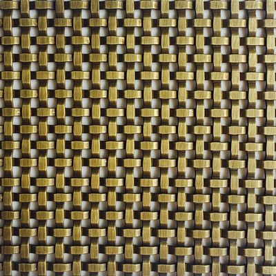 Stainless Steel trang trí Woven Wire Mesh cho chiều dài 30m-100m trong nghệ thuật Cài đặt cho cửa tủ đồ nội thất
