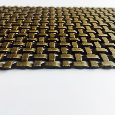 Stainless Steel trang trí Woven Wire Mesh cho chiều dài 30m-100m trong nghệ thuật Cài đặt cho cửa tủ đồ nội thất