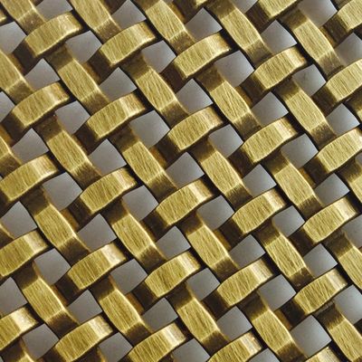 Stainless Steel trang trí Woven Wire Mesh cho chiều dài 30m-100m trong nghệ thuật Cài đặt cho cửa tủ đồ nội thất